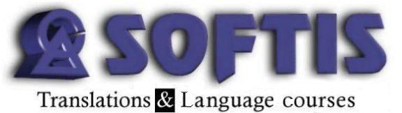 /©\ SOFTIS Translations & Language Courses